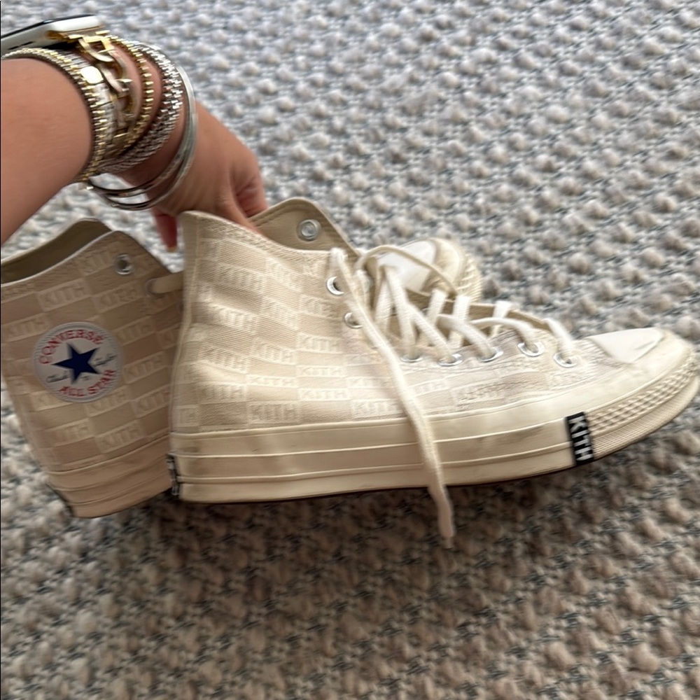 Kith Converse Beige High-Top Sneakers